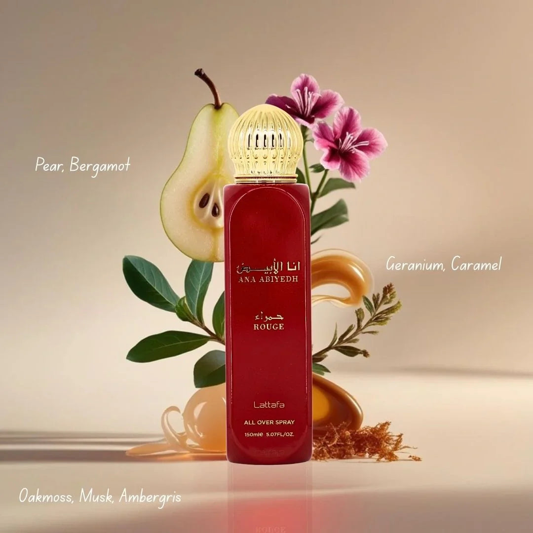 All Over Spray Ana Abiyedh Rouge - ASDAAF 150 ml Lattafa