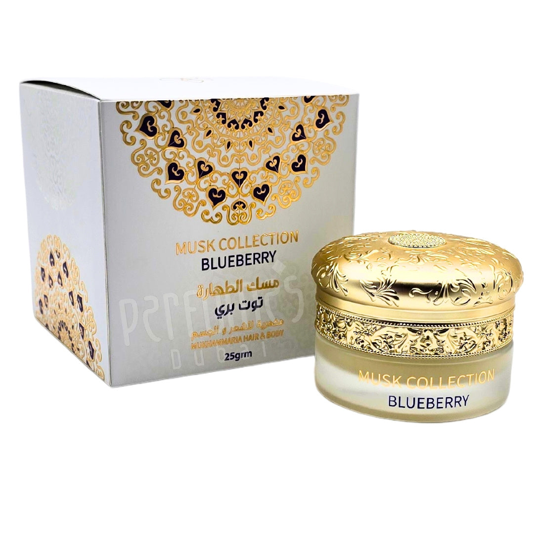 Musk Mukhmariya Blueberry Hair & Body 6 X 25G - GULF ORCHID